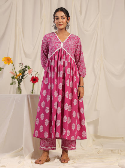 Women's Anarkali Kurta With Trouser