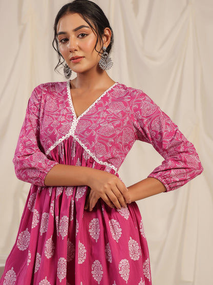 Women's Anarkali Kurta With Trouser