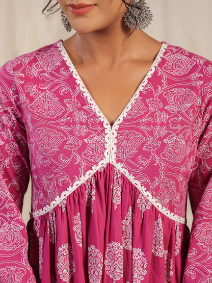 Women's Anarkali Kurta With Trouser