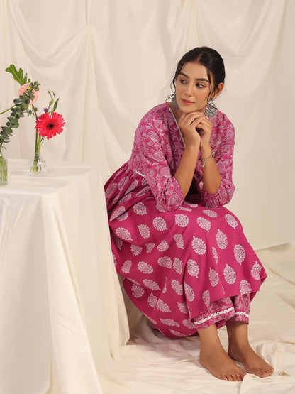 Women's Anarkali Kurta With Trouser