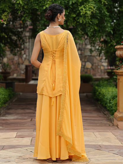 Women's Short Kurti Skirt Set