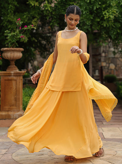 Women's Short Kurti Skirt Set