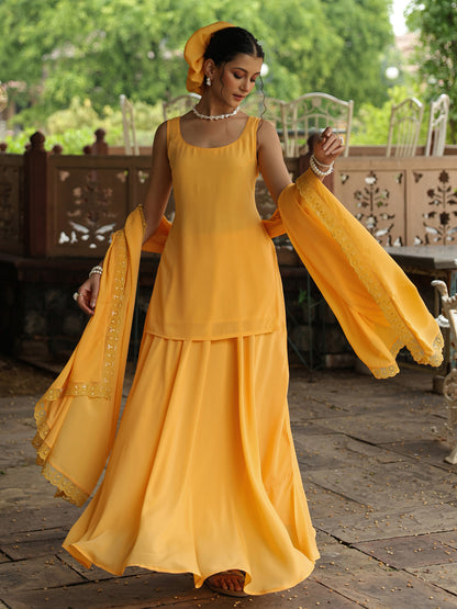 Women's Short Kurti Skirt Set