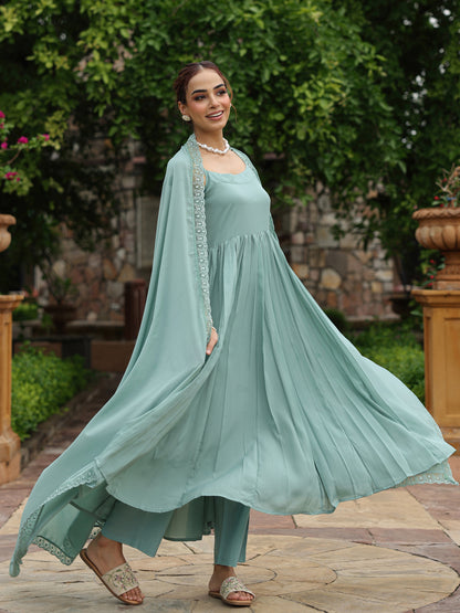 Women's Lace Anarkali Set