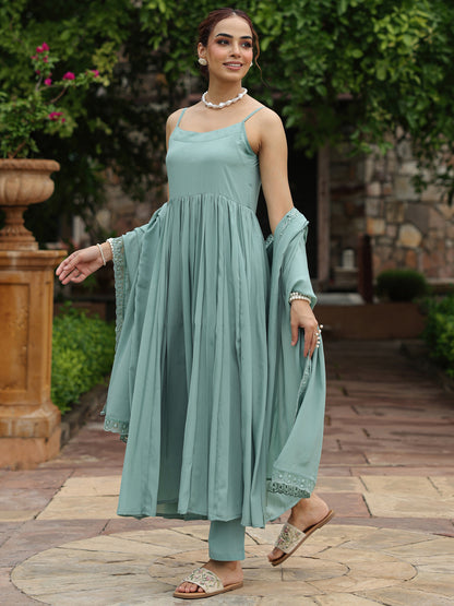 Women's Lace Anarkali Set