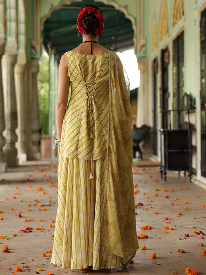 Women's Leheriya Skirt Set