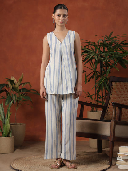 Women's Cotton Self Design Co ord Set