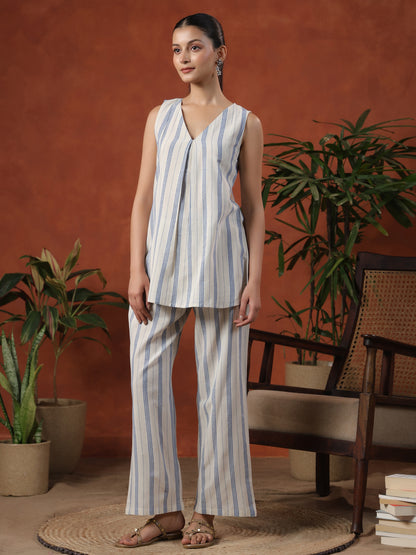 Women's Cotton Self Design Co ord Set