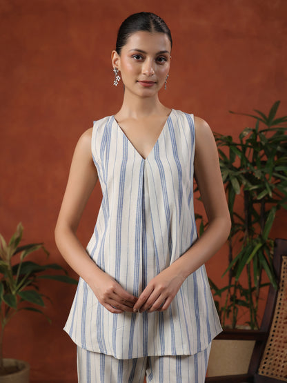 Women's Cotton Self Design Co ord Set