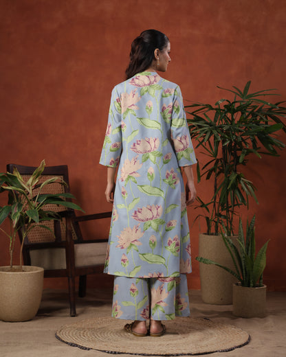 Women's Floral Straight Kurta Set