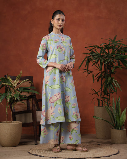Women's Floral Straight Kurta Set