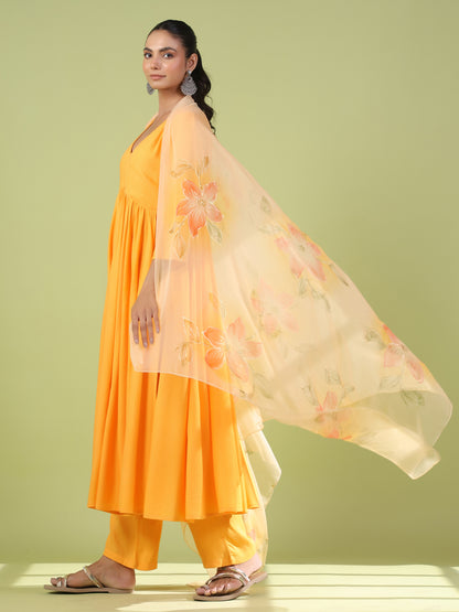 Women's Kurta Set With Printed Dupatta