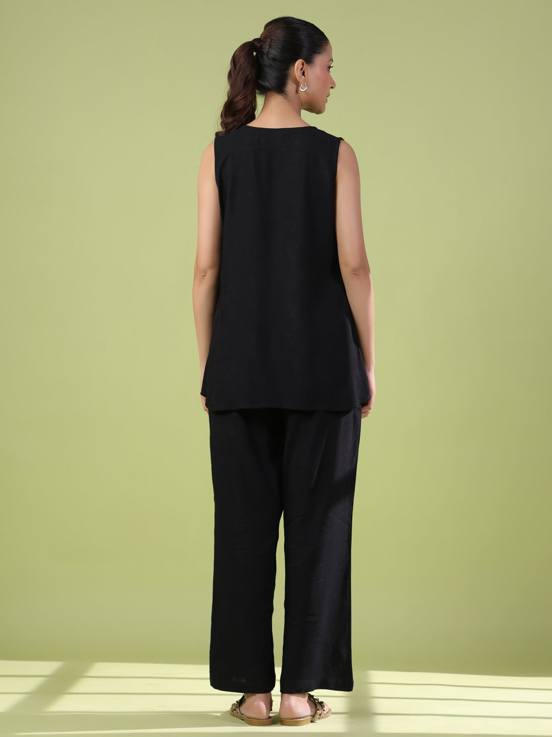 Women's Sleeveless Co Ord Set