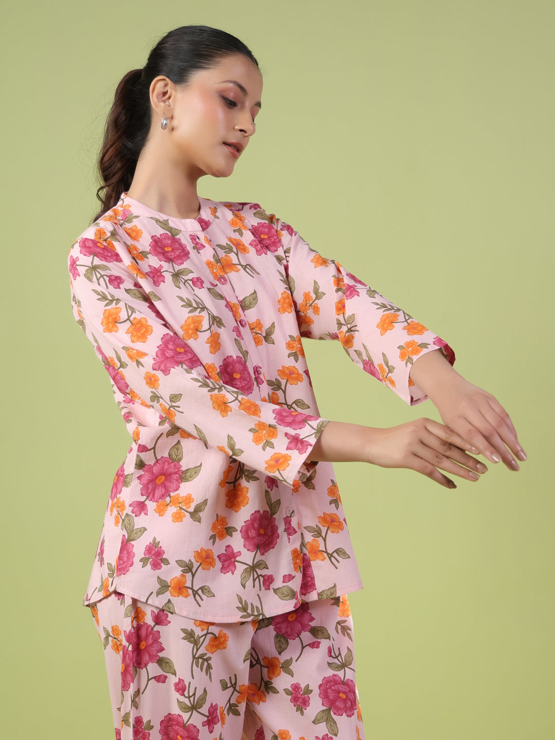 Women's Cotton Printed Co ord Set