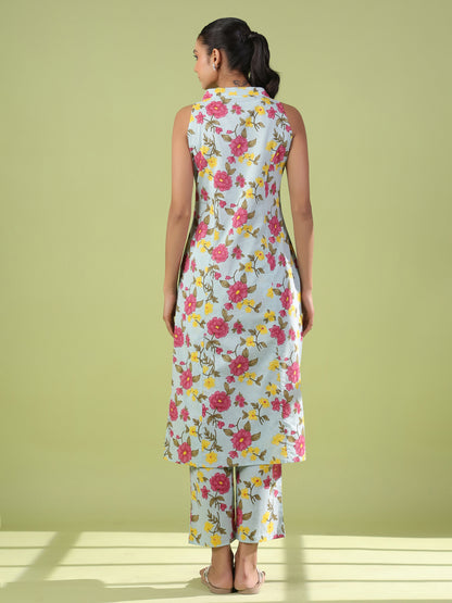 Women's Printed Cotton Kurta Set