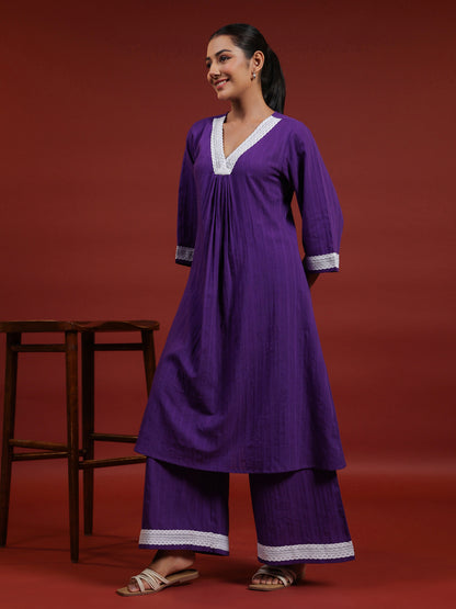 Women's Cotton Kurta With Trousers