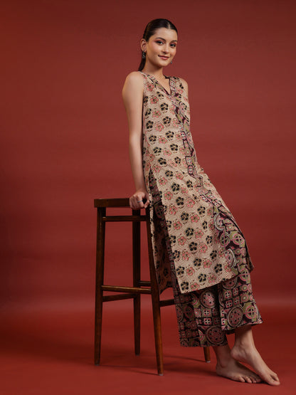 Women's Straight Kurta With Trousers