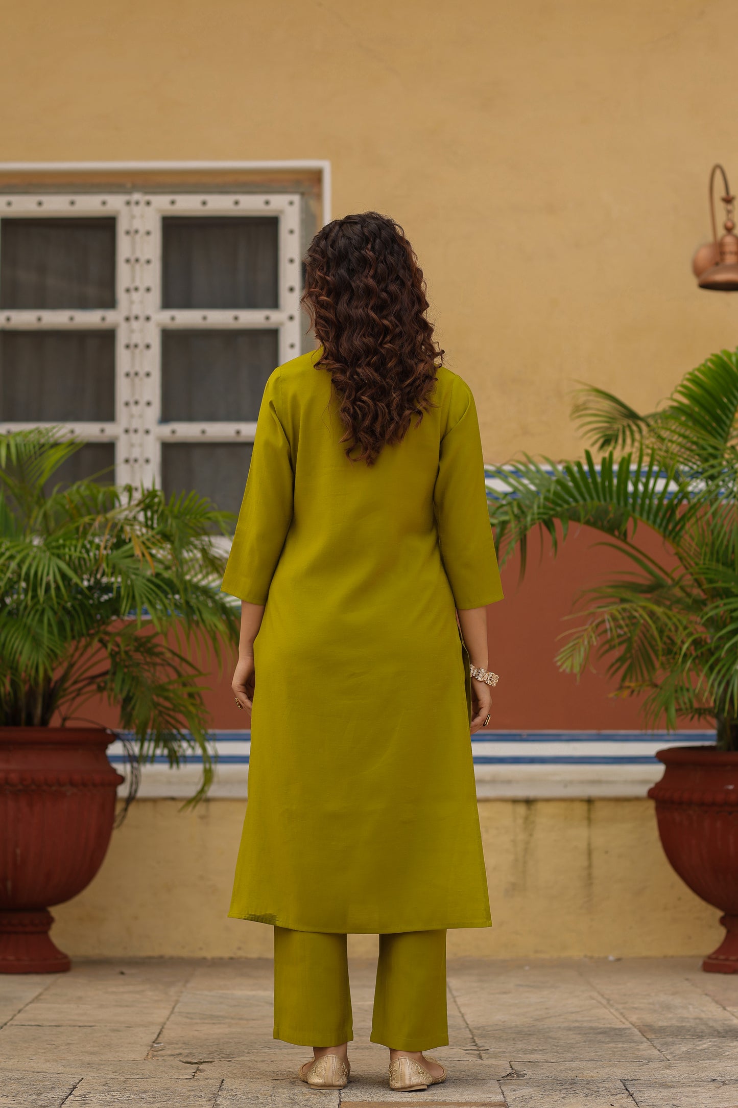 Women's Embroidered Patchwork Kurta Set