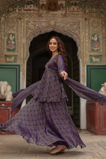 Women's Peplum Skirt Set