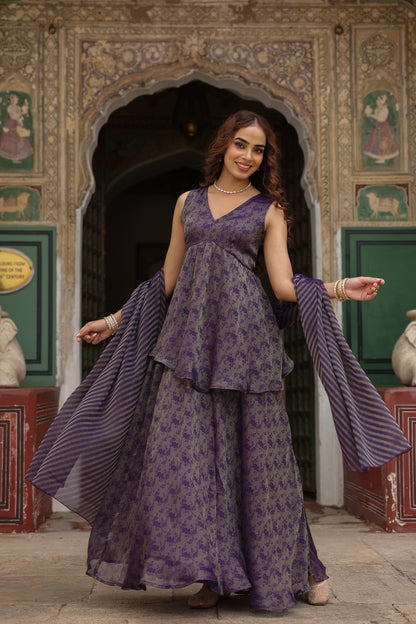 Women's Peplum Skirt Set