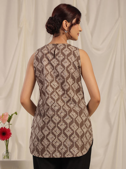 Women's Grey Short Kurti