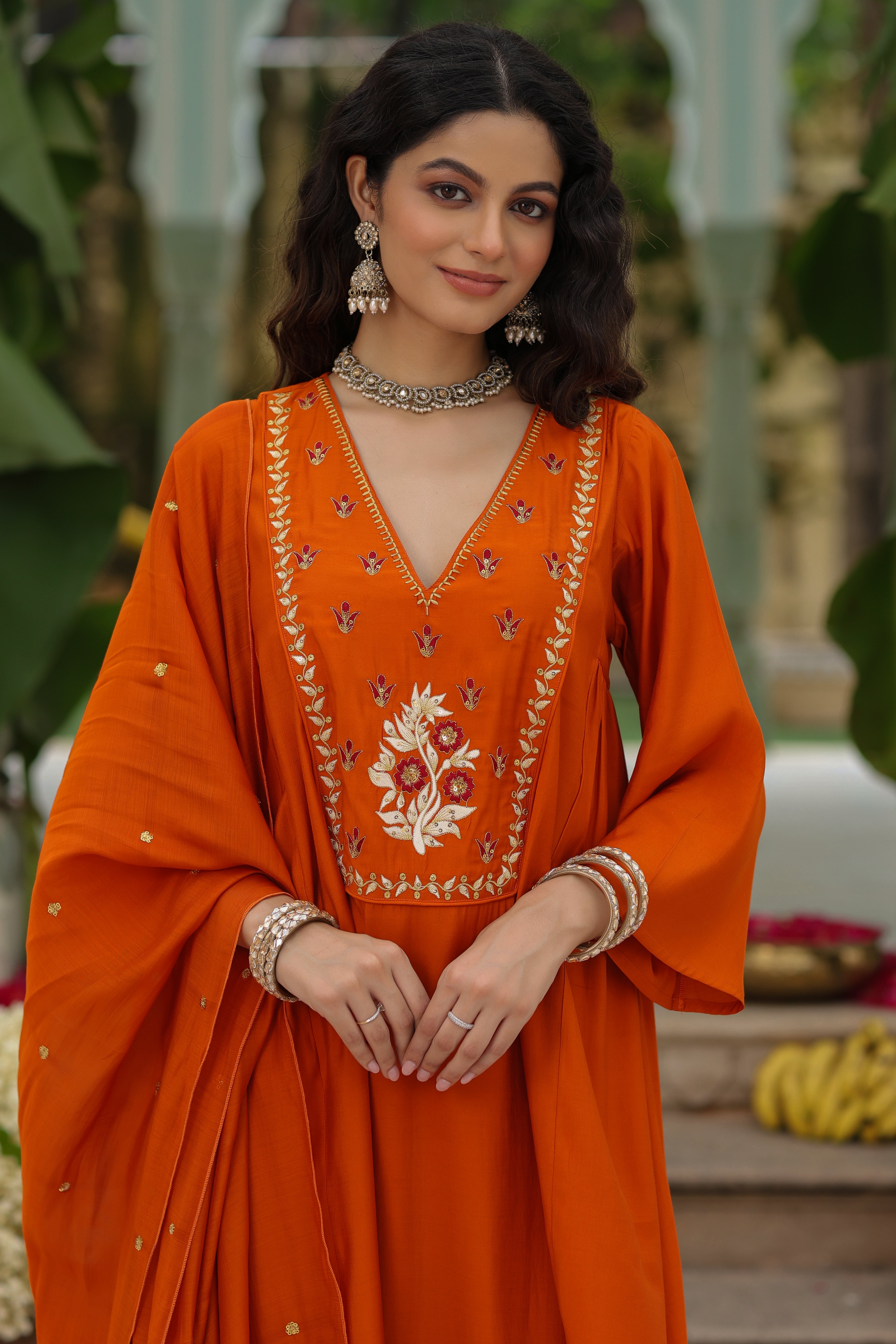 Women's  Embroidered Kurta Set